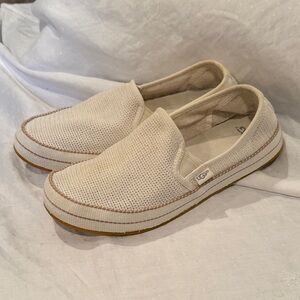 UGG Bren loafers Women’s white Mesh Slip In’s Lightweight Comfort Size 8